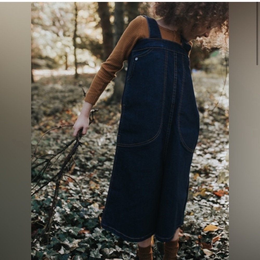 The Simple Folk The Denim Wide Leg Overall